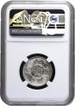 Rare NGC MS 65 Graded Silver Half Rupee Coin of King George V of Calcutta Mint of 1936.