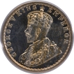 Extremely Rare Top Pop Proof Silver Half Rupee Coin of King George V of Bombay Mint of 1936.