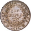 Rare King William IIII of F Raised Silver One Rupee Coin of Calcutta Mint of 1835.