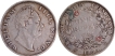 Extremely Rare Silver Unlisted One Rupee Coin of King William IIII of Calcutta Mint of 1835.