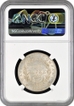 Rare NGC MS 62 Graded Continuous Legend Silver One Rupee Coin of Victoria Queen of Calcutta Mint of 1840.