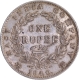 Very Rare 1840 Continuous Legend Silver One Rupee Coin of Victoria Queen of Calcutta Mint.