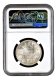 Rare NGC MS 63 Graded Silver One Rupee Coin of Victoria Queen of Bombay Mint of 1862.