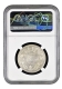 Rare NGC MS 63 Graded Silver One Rupee Coin of Victoria Queen of Bombay Mint of 1862.