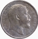 Scarce Silver One Rupee Three Diamonds Coin of King Edward VII of Calcutta Mint of 1903.