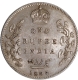 Rare 1908 (8 over 7) King Edward VII of Silver One Rupee Coin of Bombay Mint.