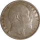 Rare 1908 (8 over 7) King Edward VII of Silver One Rupee Coin of Bombay Mint.