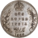 Rare 1909 (9 over 8) Silver One Rupee Coin of Bombay Mint of King Edward VII.