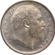 1909 (9 over 8) Rare Silver One Rupee Coin of King Edward VII of Bombay Mint.