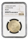 Rare NGC MS 64 Graded 1938 Silver One Rupee Coin of Bombay Mint of King George VI.