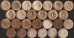 Twenty-Six Coins Collection of King Edward VII and George VI of Silver Rupee of Different Years and Mint.