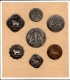 Extremely Rare UNC  Set of Decimal Coins of Bombay Mint of 1954  of Republic India.