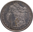 Extremely Rare Eagle Silver One Dollar Coin of USA of 1881.