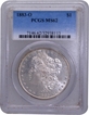 Silver Morgan Dollar Coin of USA of 1883.