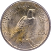 Silver One Dollar Coin of USA of 1922.