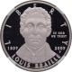 Proof Silver One Dollar Louis Braille Birth Bicentennial Coin of USA of 2009.