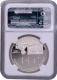 Proof Silver One Dollar Louis Braille Birth Bicentennial Coin of USA of 2009.