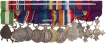 Group of Thirteen British War & Service Miniature Medals.