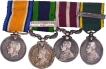 Group of Four British War & Service Miniature Medals.