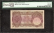 Extremely Rare PMG Graded 35 Choice Very Fine Five Rupees Banknote of British India of 1933 of King George V Signed by J B Taylor.