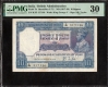 Very Rare Graded PMG 30 Very Fine 1926 of Ten Rupees Banknote of British India Signed by J B Taylor.