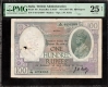 Extremely Rare Graded PMG 25 Very Fine of British India Signed by  J W Kelly of One Hundred Rupees Banknote of 1928.
