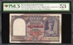 PMCS Graded 53 AUNC Signed by C D Deshmukh of 1945 of Ten Rupees Banknote of British India of Burma issue.