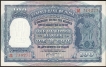 Rare Banknote of Republic India of 1953 of One Hundred  Rupees Signed by H V R Iyengar.