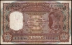 One Thousand Rupees Banknote Signed by N C Sengupta of Bombay Circle.