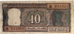 Rare Republic India Ten Rupees Banknote Bundle of 1977.