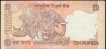 Scarce Republic India  Ten Rupees Banknote Bundles of 2011 Signed by D Subbarao.