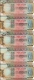 Exceedingly  Rare Republic India Reverse Printing Error Hundred  Rupees Consecutive Banknotes Signed by C Rangarajan.