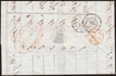 India Unpaid Letter sent Bombay to Paris (France) on 24th May 1862.