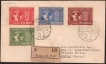 Registered Cover First Day Cancellation of 10 Oct 1949 on UPU Stamps.