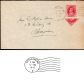 Extremely Rare Cover with Bisected Stamp of King George VI along with 1 Anna of 1941.