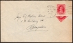 Extremely Rare Cover with Bisected Stamp of King George VI along with 1 Anna of 1941.