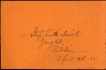 Rare Rocketgram Card on Sikkim Darbar Service signed by Stephen A Smith in 1935