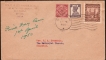 Private First-day Combination Cover of Hyderabad State and King George VI of 1950.