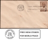 Mahatma Gandhi Cover with Slogan Cancellation of Free India Stand for World Peace of 1948