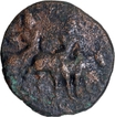 Copper Tetradrachma Coin of Vima Kadphises of Kushan Dynasty.