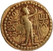 Huvishka Gold Dinar Coin of Kushans of Pharro type.