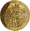 Gold Dinar Coin of Kidara Kushanshah  of Kushano Sassanians.