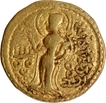 Kacha type Gupta Dynasty Extremely Rare Gold Dinar Coin of Samudragupta.