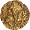 Extremely Rare Chandragupta II Horseman type Gold Dinar Coin of Guptas.