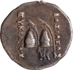 Silver Obol Coin of Eucratides I of Indo Greeks.