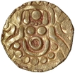 Rare Base Gold Four and Half Masha Coin of of King Parmardi Deva of Chandellas of Jejakabhukti.