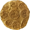 Nanni Nolamba Gold Punch Marked Coin of Nolambas of Central Karnataka.