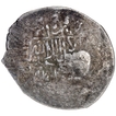 Akbar  Silver Shahrukhi AH 963 Counterstamped Adl-e-Kabul on Shaybanid Ruler's Iskandar Bahadur Khan Coin,