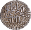 Agra  Dar-ul-khilafa Mint,  Silver Rupee  AH 982 Coin of Akbar.