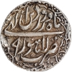 Jahangir Lahore Mint Silver Rupee Coin with month Farwardin in XF-AU Condition.